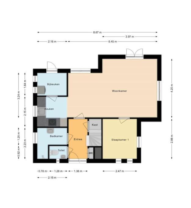 Vakantiehuis De Bruyn 6 Persoons Ewijk 外观 照片